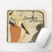 Art Nouveau Dancer Jane Avril beroemd gemaakt door Muismat (Met muis)