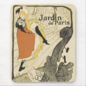 Art Nouveau Dancer Jane Avril, Toulouse Lautrec Muismat (Voorkant)