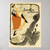Art Nouveau Dancer Jane Avril, Toulouse Lautrec Poster (Voorkant)