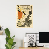 Art Nouveau Dancer Jane Avril, Toulouse Lautrec Poster (Thuiskantoor)