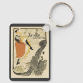 Art Nouveau Dancer Jane Avril, Toulouse Lautrec Sleutelhanger (Achterkant)