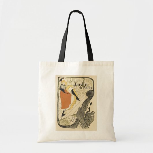 Art Nouveau Dancer Jane Avril, Toulouse Lautrec Tote Bag (Voorkant)