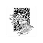 Art Nouveau Dancer Rubber Stamp Rubberstempel (Afrduk)