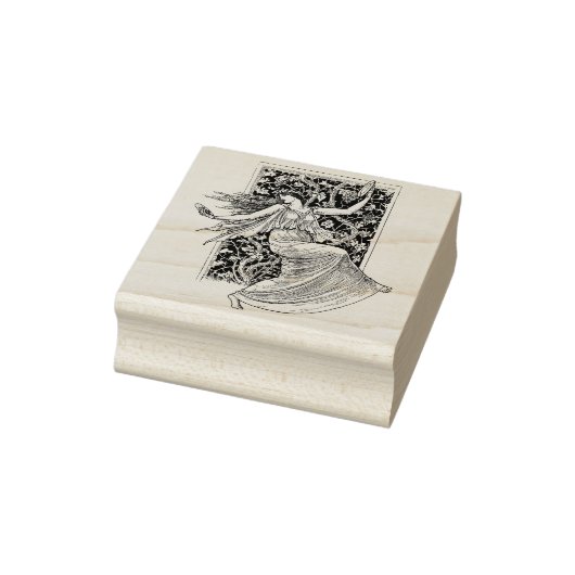 Art Nouveau Dancer Rubber Stamp Rubberstempel (Stempel)