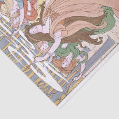 Art Nouveau Dancing Vrouwen Fairy Decoupage Tissuepapier (Detail)