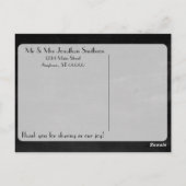 art nouveau dank u briefkaart (Achterkant)