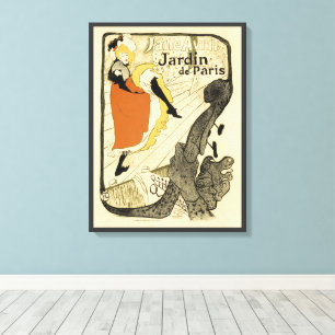 Art Nouveau Danseres Jane Avril door Toulouse Laut Canvas Afdruk
