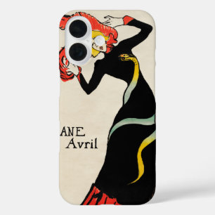 Art Nouveau-danseres Jane Avril door Toulouse Laut iPhone 16 Hoesje