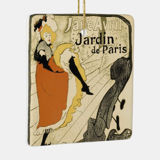 Art Nouveau Danseres Jane Avril door Toulouse Laut Keramisch Ornament (Rechts)