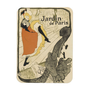 Art Nouveau Danseres Jane Avril door Toulouse Laut Magneet