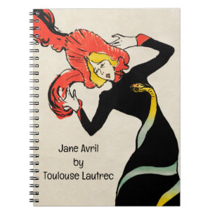 Art Nouveau Danseres Jane Avril door Toulouse Laut Notitieboek