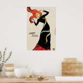 Art Nouveau-danseres Jane Avril door Toulouse Laut Poster (Keuken)