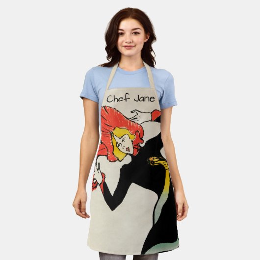 Art Nouveau-danseres Jane Avril door Toulouse Laut Schort (Gedragen)