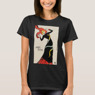 Art Nouveau-danseres Jane Avril door Toulouse Laut T-shirt