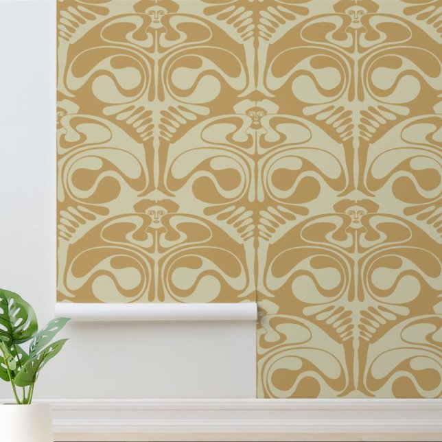  art nouveau dansers van Koloman Moser Behang (Creator heeft geüpload)