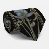  Art Nouveau Dark Botanical Stropdas (Opgerold)