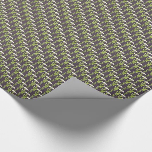 Art Nouveau dark Ipomoea behang Cadeaupapier (Hoek)