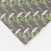 Art Nouveau dark Ipomoea behang Fleece Deken (Hoek)