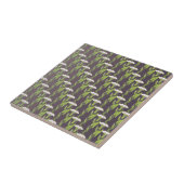 Art Nouveau dark Ipomoea behang Tegeltje (Zijkant)