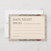 Art Nouveau Datum Nacht Ideeën Kaart (Voorkant)