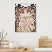  Art Nouveau "Daydream" door Alphonse Mucha Poster (Keuken)