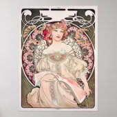  Art Nouveau "Daydream" door Alphonse Mucha Poster (Voorkant)