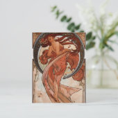 Art Nouveau De Dance Post Card Briefkaart (Staand voorkant)