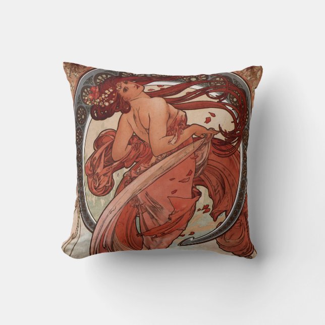 Art Nouveau ~ De Dansende Dame Kussens (Voorkant)