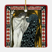  art nouveau, de kus van William Bradley Keramisch Ornament (Achterkant)