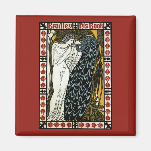  art nouveau, de kus van William Bradley Magneet (Voorkant)