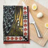  art nouveau, de kus van William Bradley Theedoek (Quarter Fold)