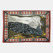  art nouveau, de kus van William Bradley Theedoek (Horizontaal)