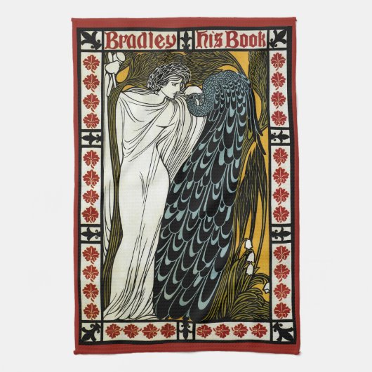  art nouveau, de kus van William Bradley Theedoek (Verticaal)