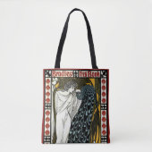  art nouveau, de kus van William Bradley Tote Bag (Voorkant)