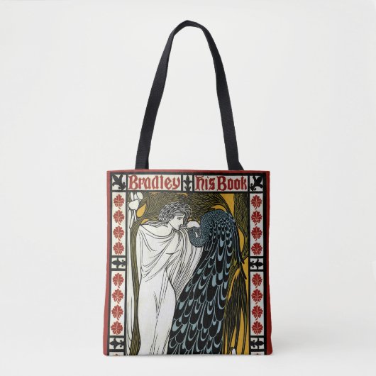  art nouveau, de kus van William Bradley Tote Bag (Voorkant)