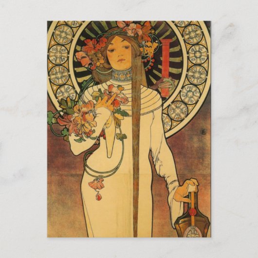 Art Nouveau De Trappistine Post Card Briefkaart (Voorkant)