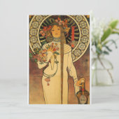 Art Nouveau De Trappistine-uitnodigingen Kaart (Staand voorkant)