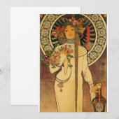 Art Nouveau De Trappistine-uitnodigingen Kaart (Voorkant / Achterkant)