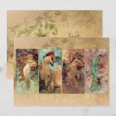 Art Nouveau De Vier Seizoenen (Voorkant / Achterkant)