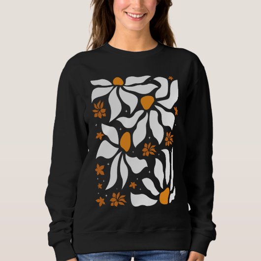 Art Nouveau Deco Bloemen Boho Wildbloemen Bloemen Trui (Voorkant)