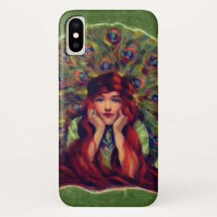 Art nouveau deco elegant women peace ock veren Case-Mate iPhone case