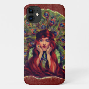 Art nouveau deco elegant women peace ock veren Case-Mate iPhone case