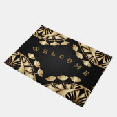 art nouveau,deco,goud,zwart,chic,elegant,,p deurmat (Schuin)