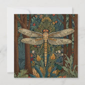  art nouveau deco libel boho chic kaart (Voorkant)