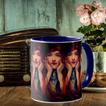 Art nouveau deco vrouw beauty