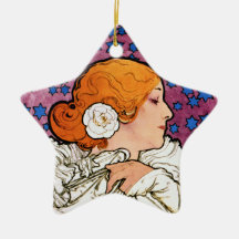 Art Nouveau Decoratie Ornament van Mucha