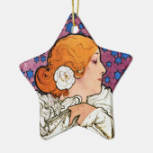  Art Nouveau Decoratie Ornament van Mucha (Links)