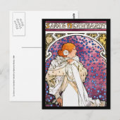 Art Nouveau Decoratief Aangepast Briefkaart ~ (Voorkant / Achterkant)