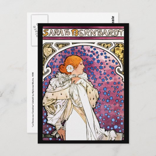  Art Nouveau Decoratief Aangepast Briefkaart ~ (Voorkant / Achterkant)