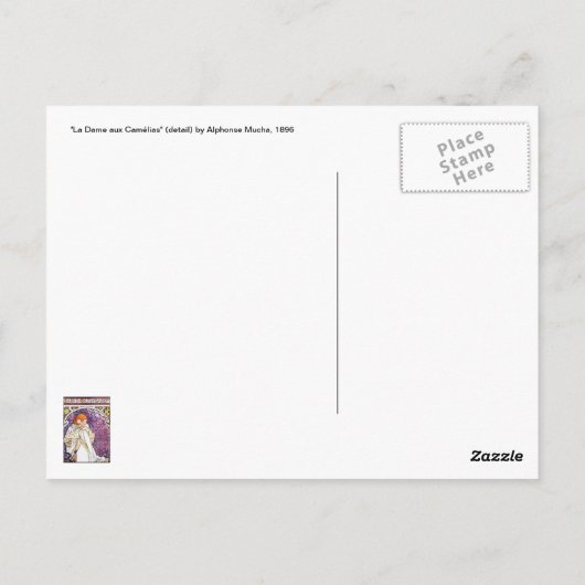 Art Nouveau Decoratief Aangepast Briefkaart ~ (Achterkant)